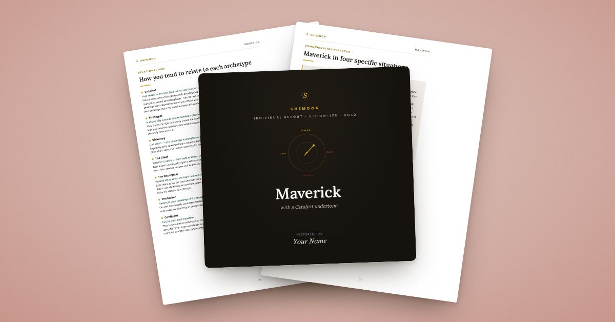 The Shemoon Maverick report: cover and inside pages